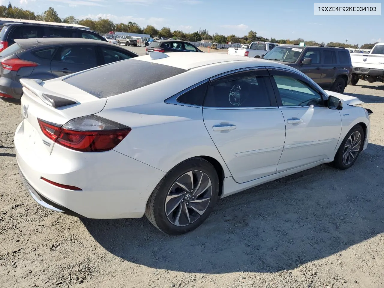 2019 Honda Insight Touring VIN: 19XZE4F92KE034103 Lot: 73992194