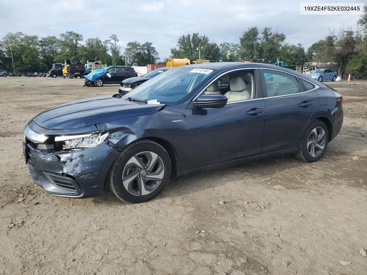 2019 Honda Insight Ex VIN: 19XZE4F52KE032445 Lot: 74110194