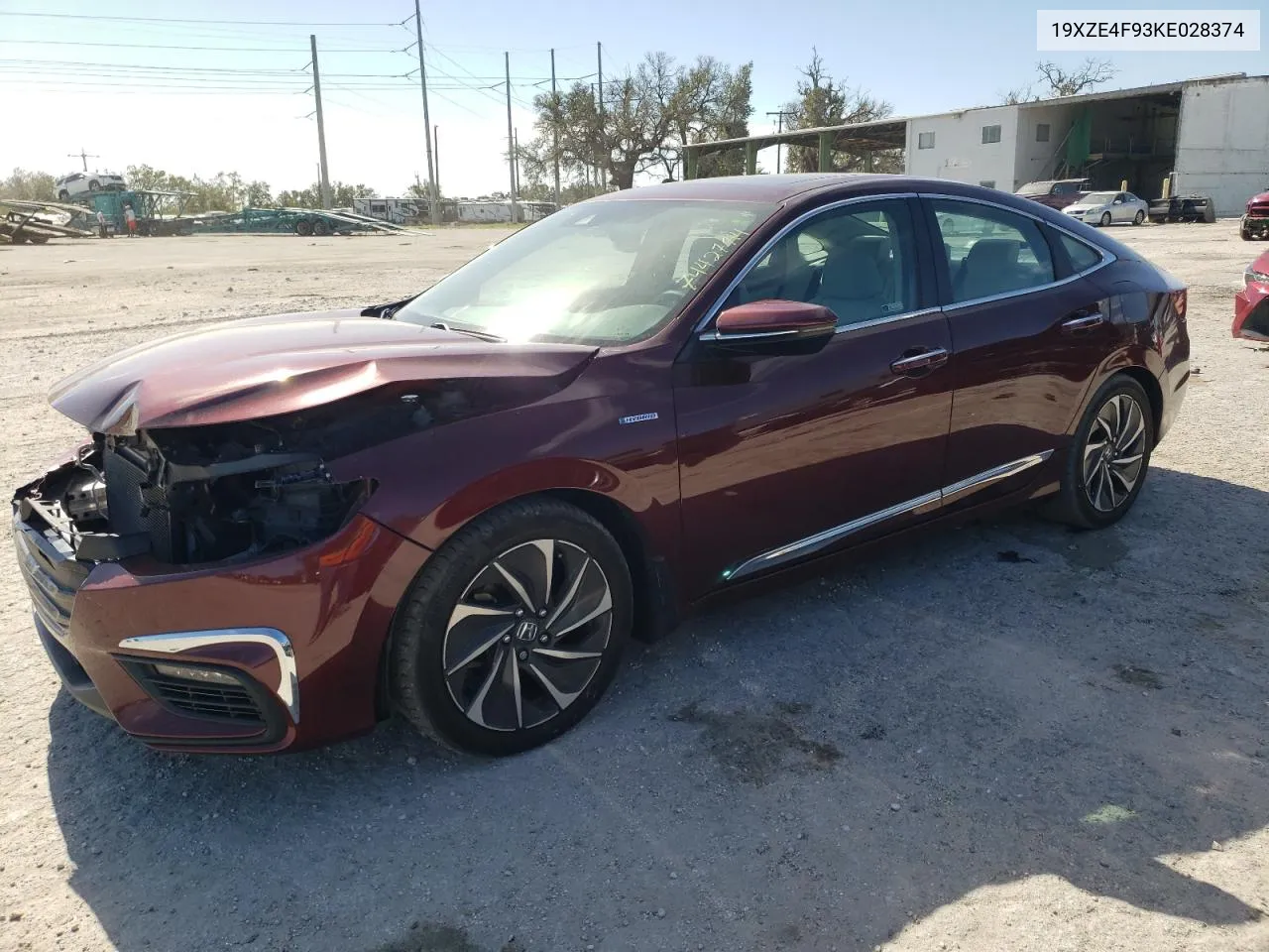 2019 Honda Insight Touring VIN: 19XZE4F93KE028374 Lot: 74427914