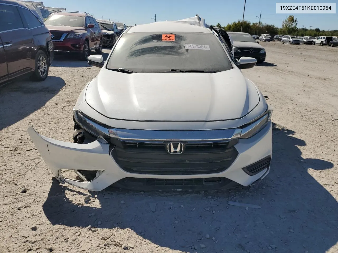 2019 Honda Insight Ex VIN: 19XZE4F51KE010954 Lot: 74458084