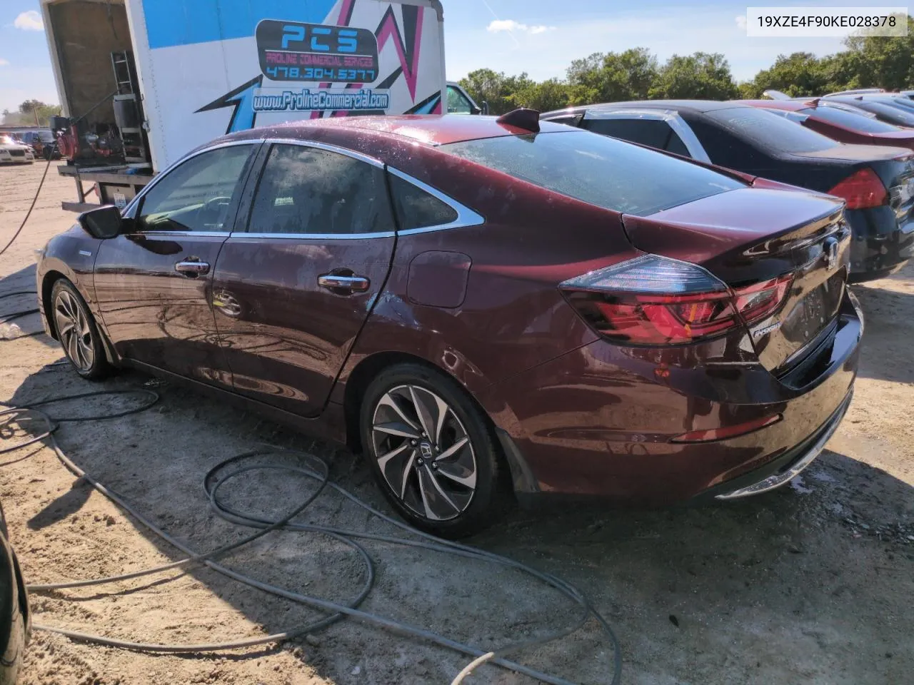 2019 Honda Insight Touring VIN: 19XZE4F90KE028378 Lot: 75134284