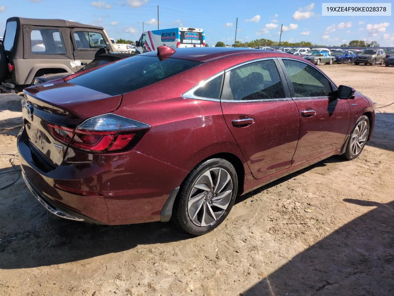 2019 Honda Insight Touring VIN: 19XZE4F90KE028378 Lot: 75134284