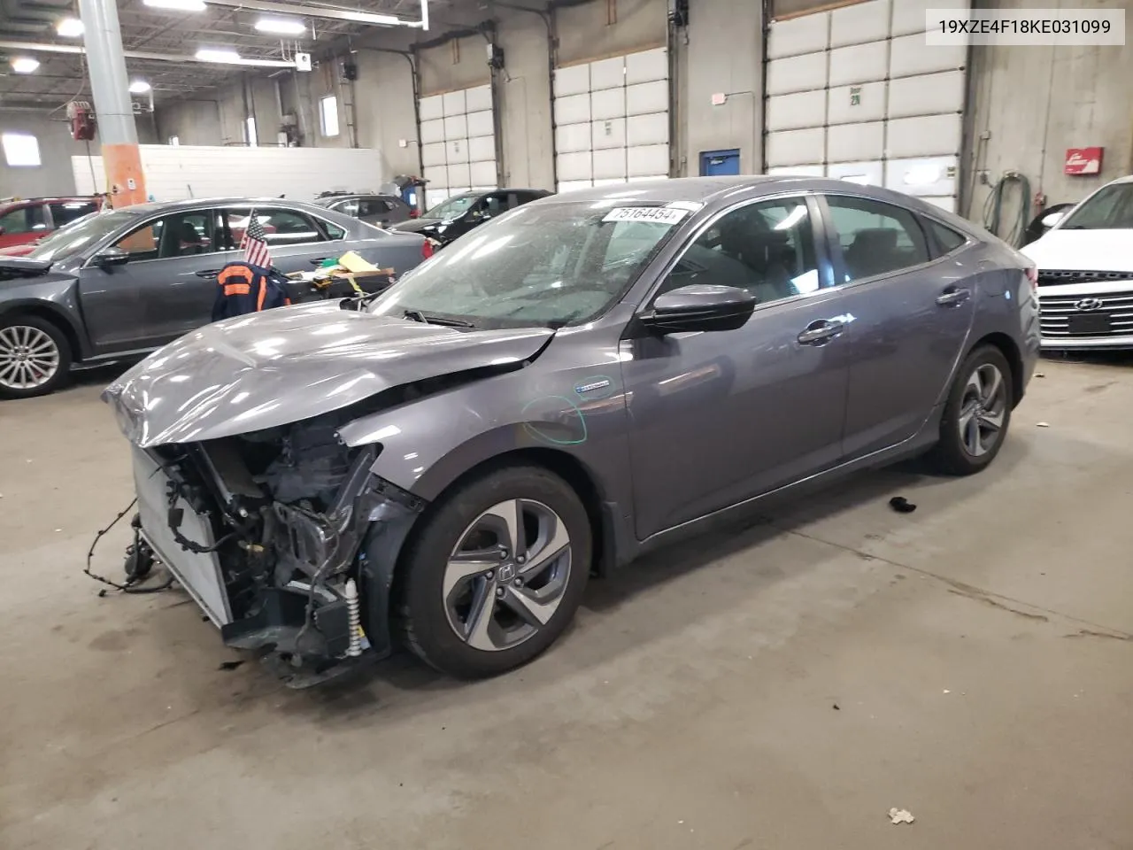 2019 Honda Insight Lx VIN: 19XZE4F18KE031099 Lot: 75164454