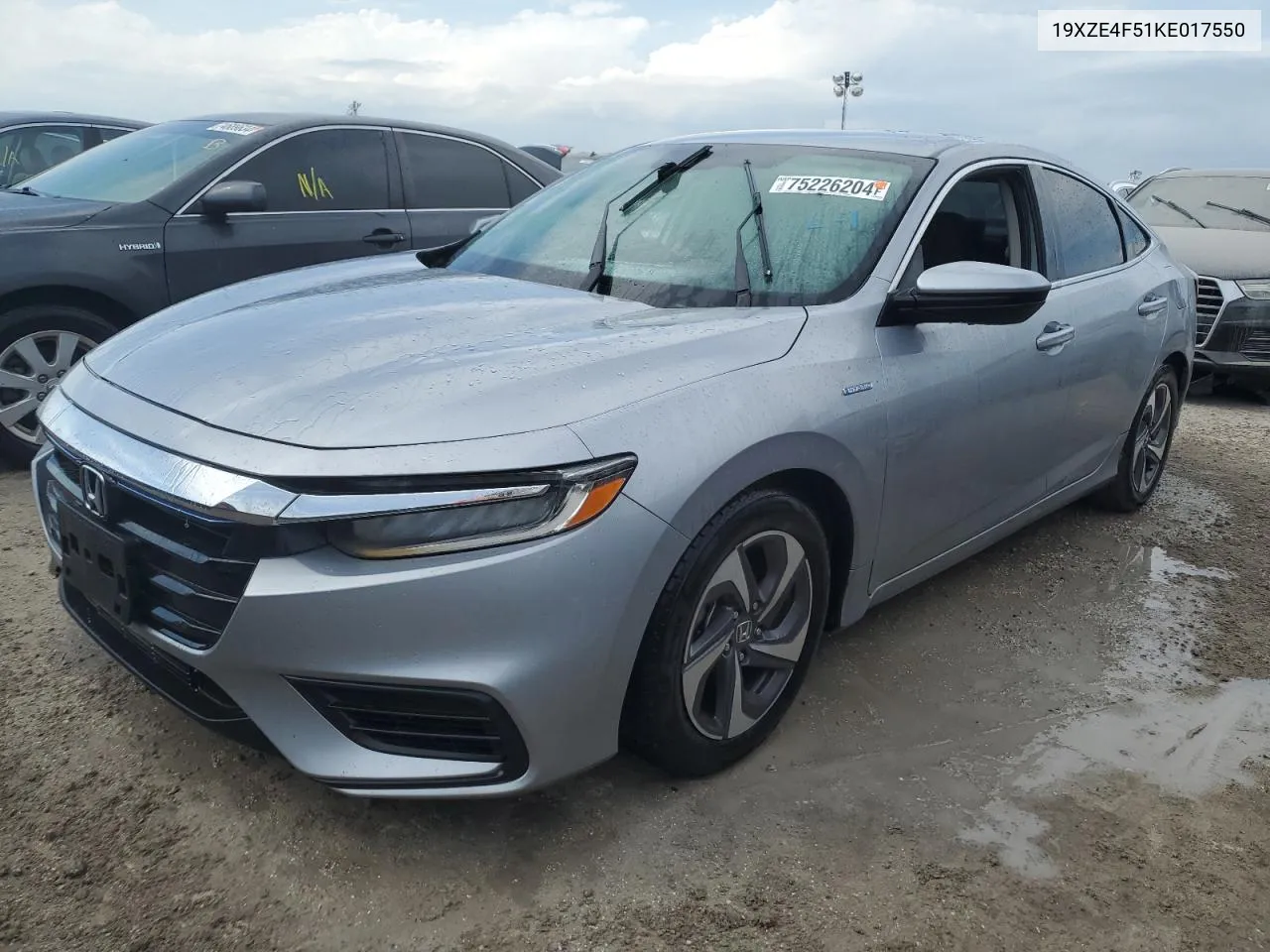 2019 Honda Insight Ex VIN: 19XZE4F51KE017550 Lot: 75226204