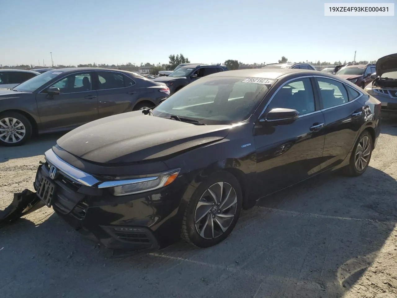 2019 Honda Insight Touring VIN: 19XZE4F93KE000431 Lot: 75521924