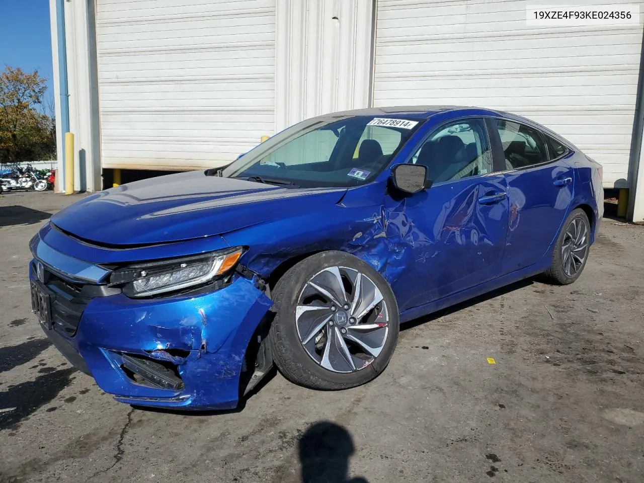 2019 Honda Insight Touring VIN: 19XZE4F93KE024356 Lot: 76478914