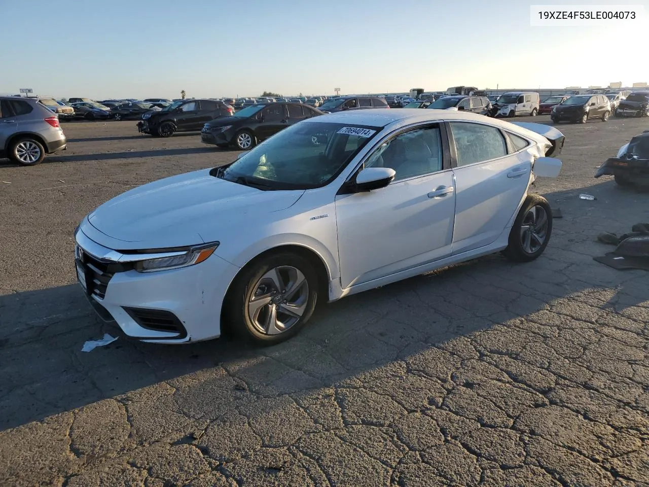 2020 Honda Insight Ex VIN: 19XZE4F53LE004073 Lot: 70694014