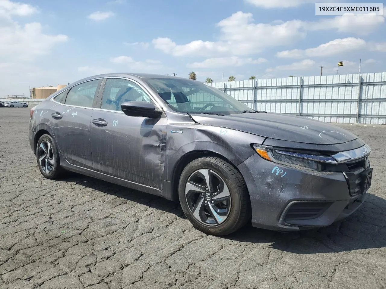 2021 Honda Insight Ex VIN: 19XZE4F5XME011605 Lot: 69975554