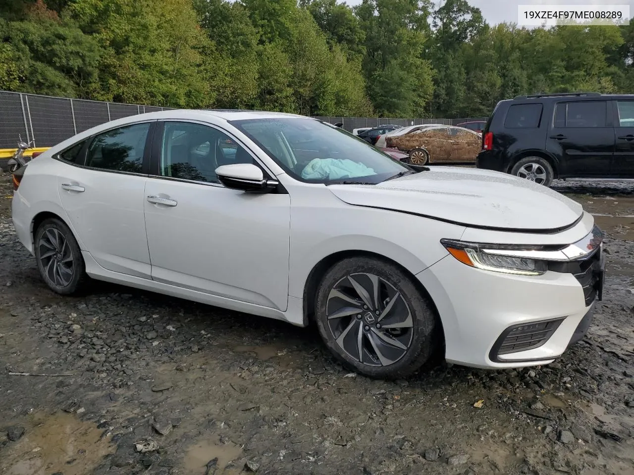 2021 Honda Insight Touring VIN: 19XZE4F97ME008289 Lot: 72761134