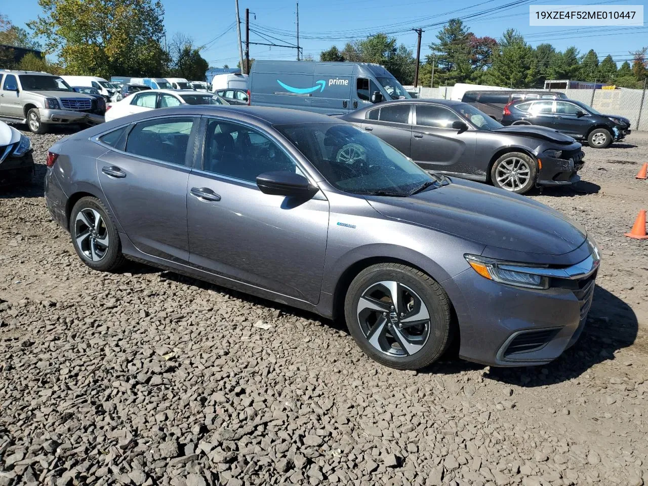 19XZE4F52ME010447 2021 Honda Insight Ex