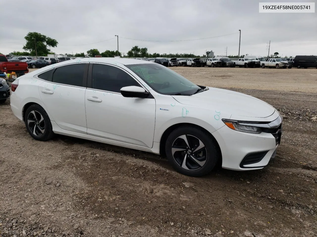 2022 Honda Insight Ex VIN: 19XZE4F58NE005741 Lot: 53303934