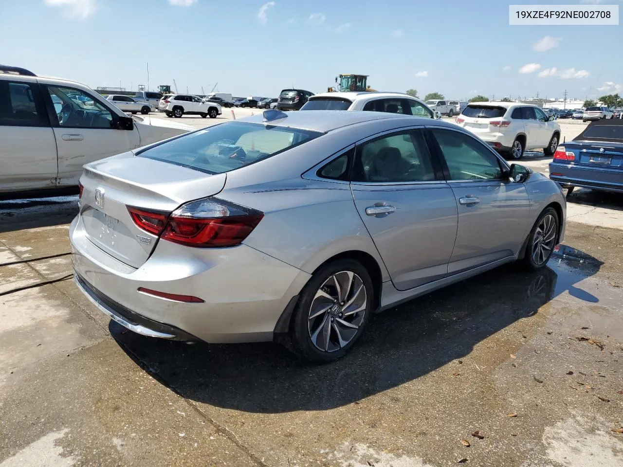 2022 Honda Insight Touring VIN: 19XZE4F92NE002708 Lot: 55557524