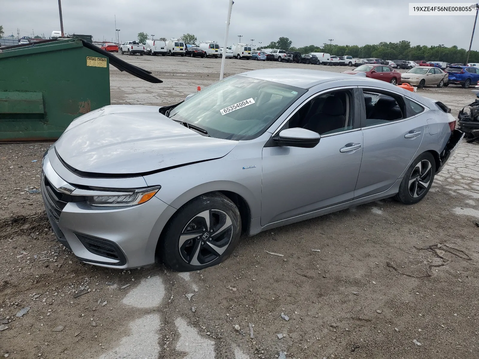 2022 Honda Insight Ex VIN: 19XZE4F56NE008055 Lot: 65354004