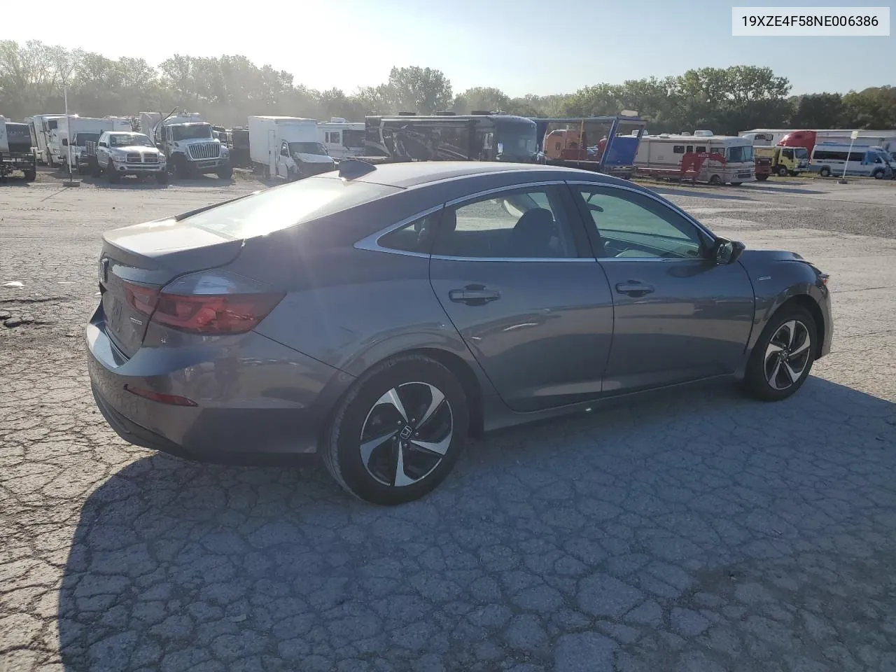 2022 Honda Insight Ex VIN: 19XZE4F58NE006386 Lot: 70624314