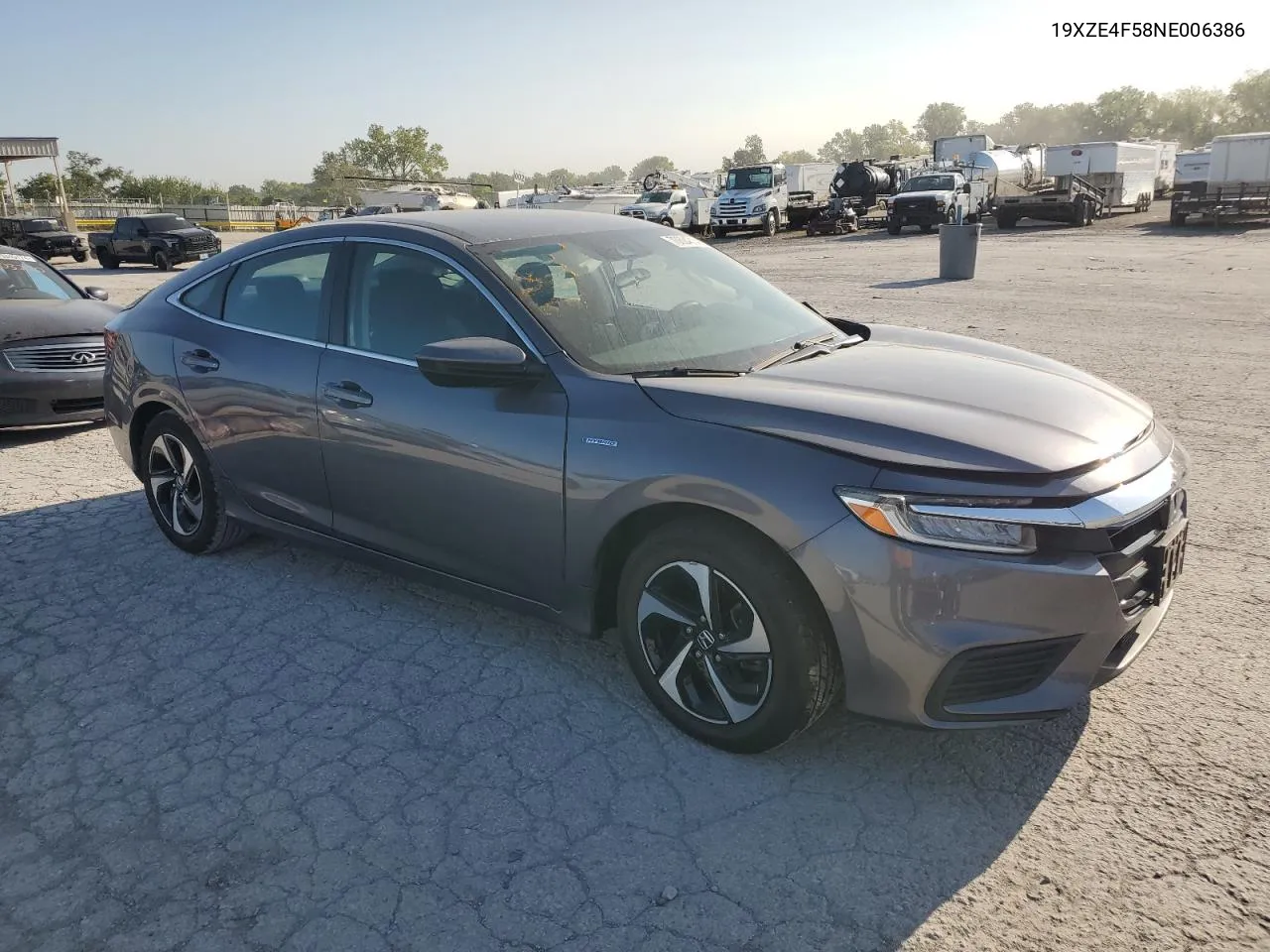 2022 Honda Insight Ex VIN: 19XZE4F58NE006386 Lot: 70624314