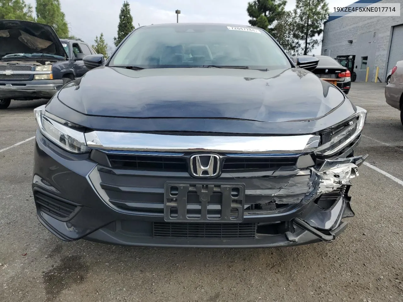 19XZE4F5XNE017714 2022 Honda Insight Ex