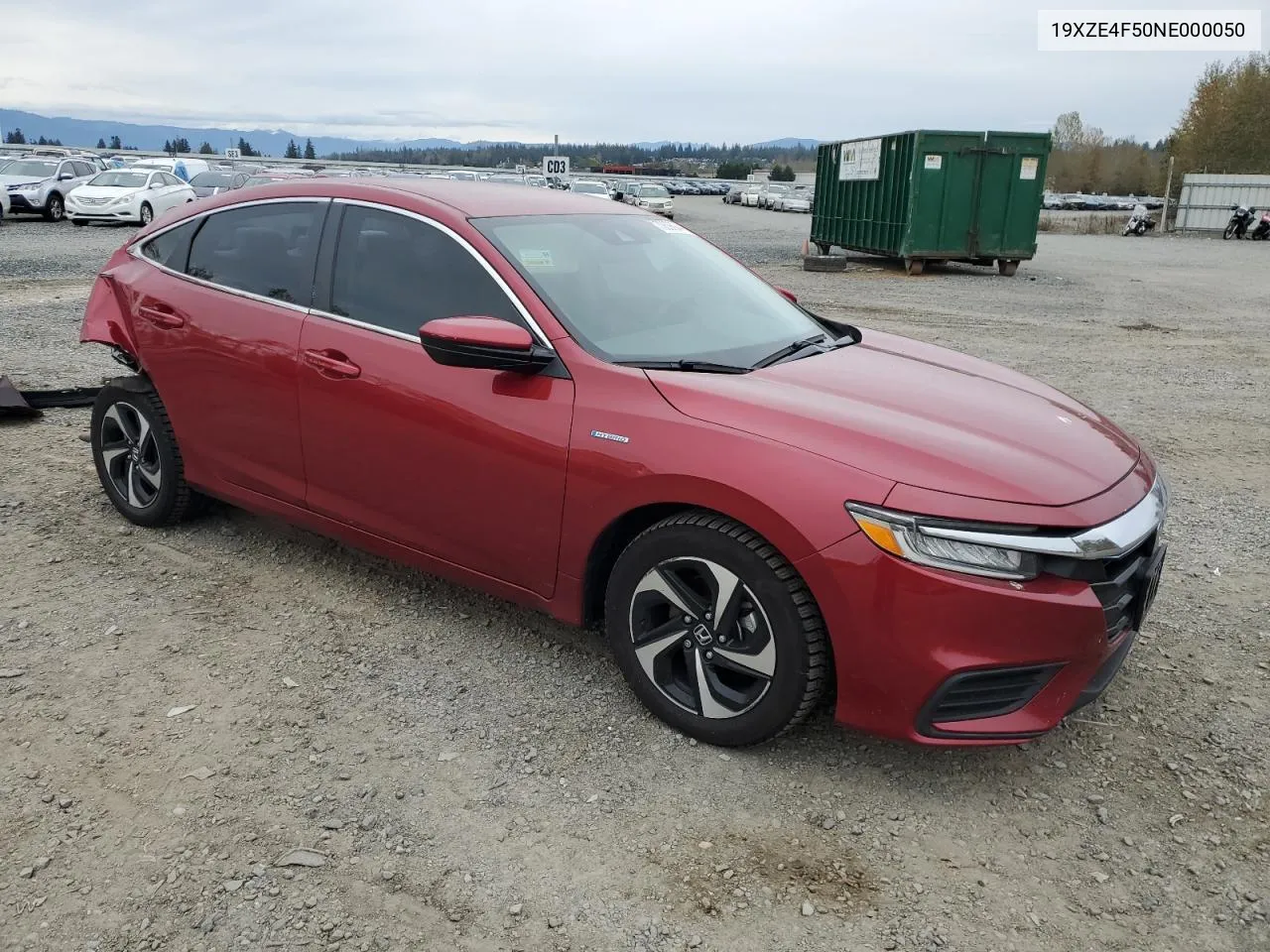 2022 Honda Insight Ex VIN: 19XZE4F50NE000050 Lot: 73696944