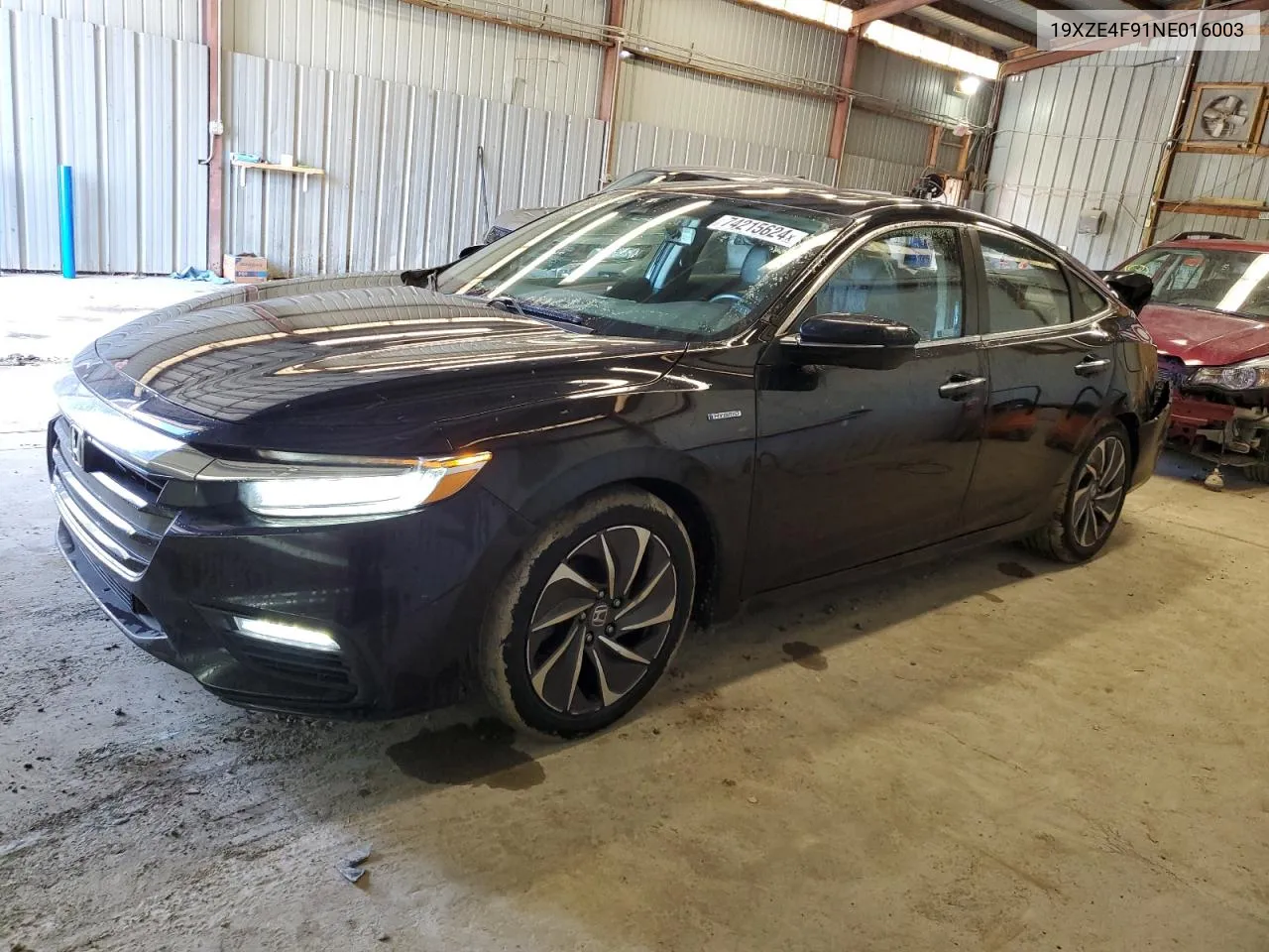 2022 Honda Insight Touring VIN: 19XZE4F91NE016003 Lot: 74215624