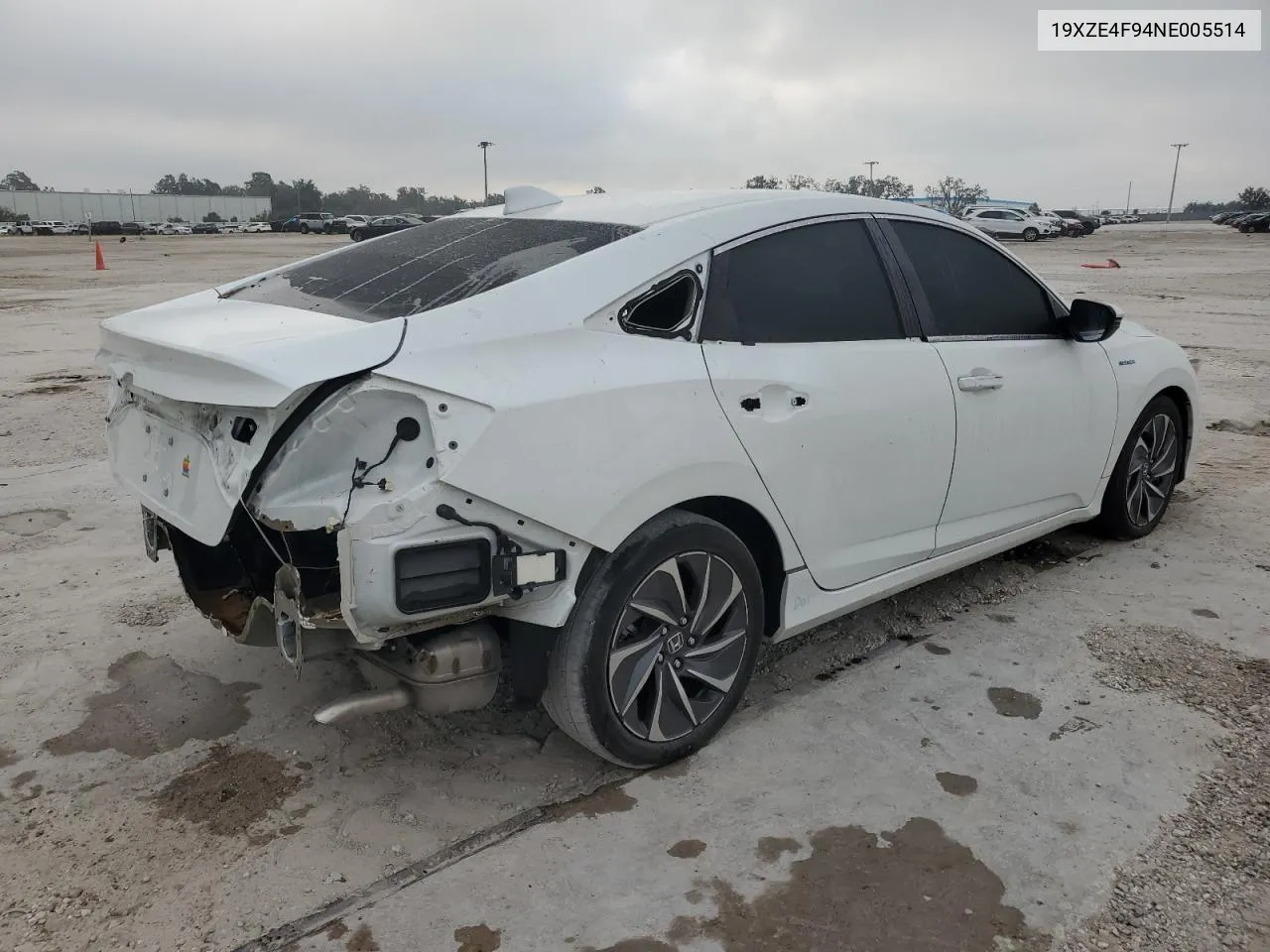 2022 Honda Insight Touring VIN: 19XZE4F94NE005514 Lot: 75308934