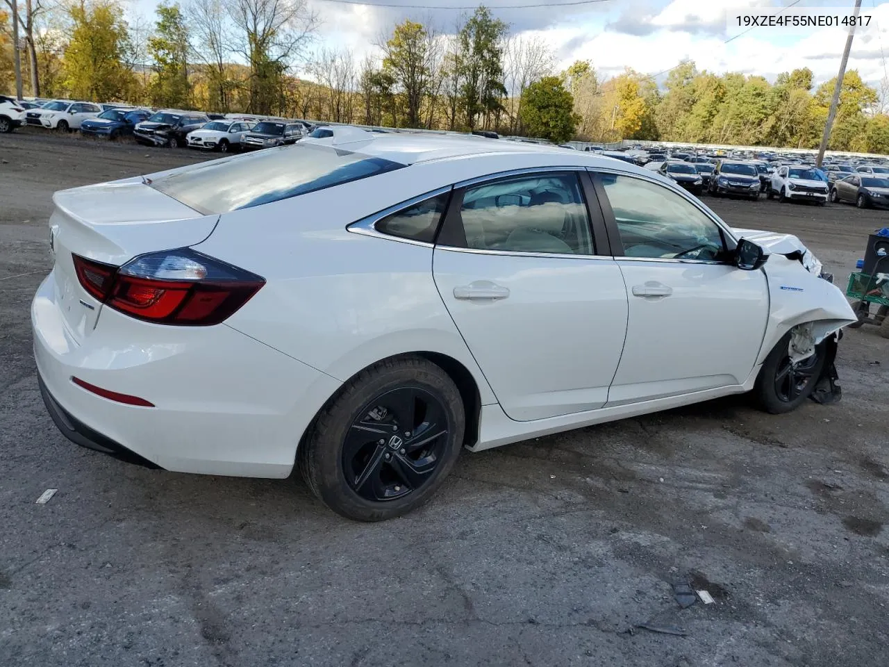 2022 Honda Insight Ex VIN: 19XZE4F55NE014817 Lot: 75823174