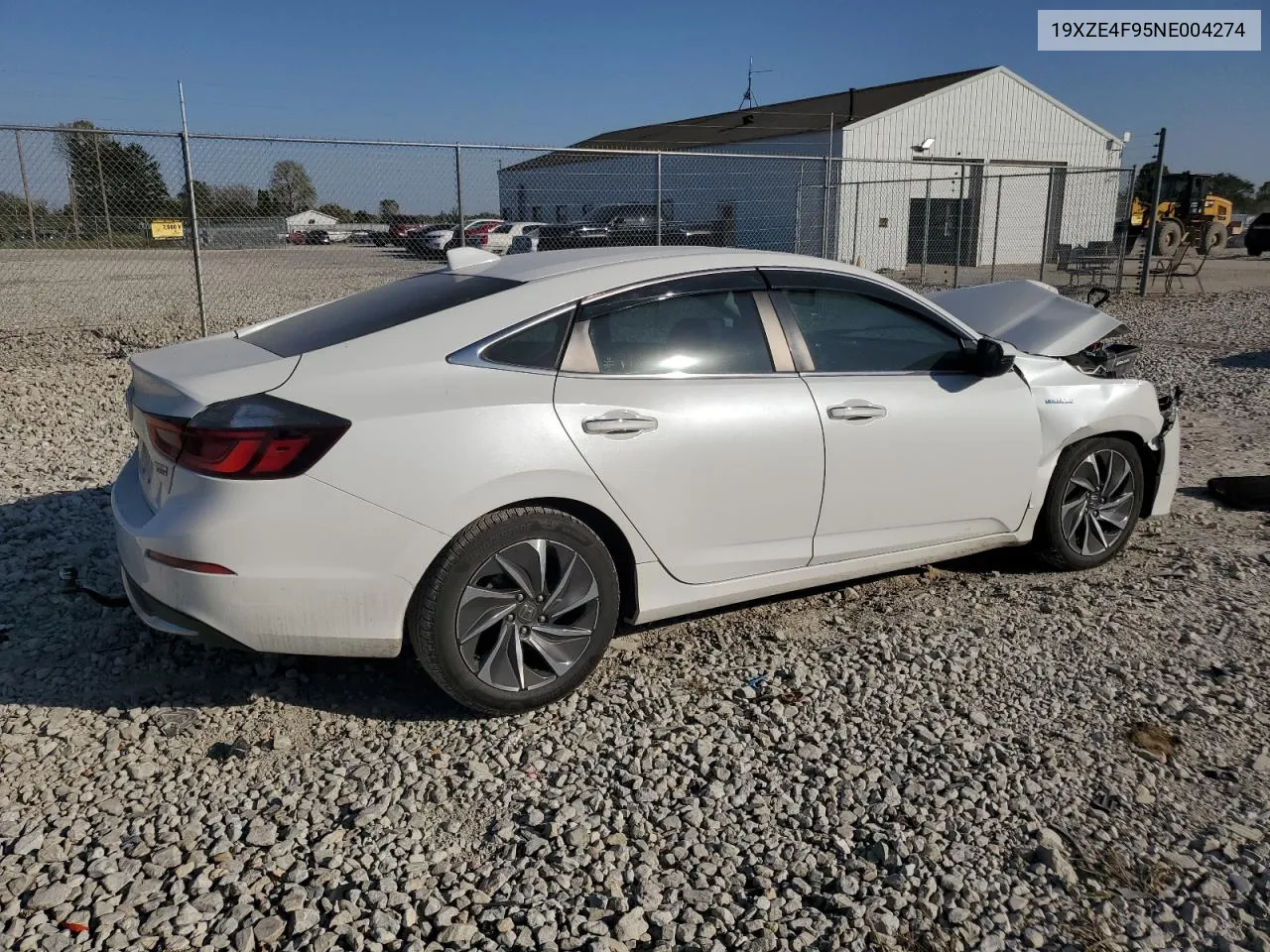 2022 Honda Insight Touring VIN: 19XZE4F95NE004274 Lot: 75852234