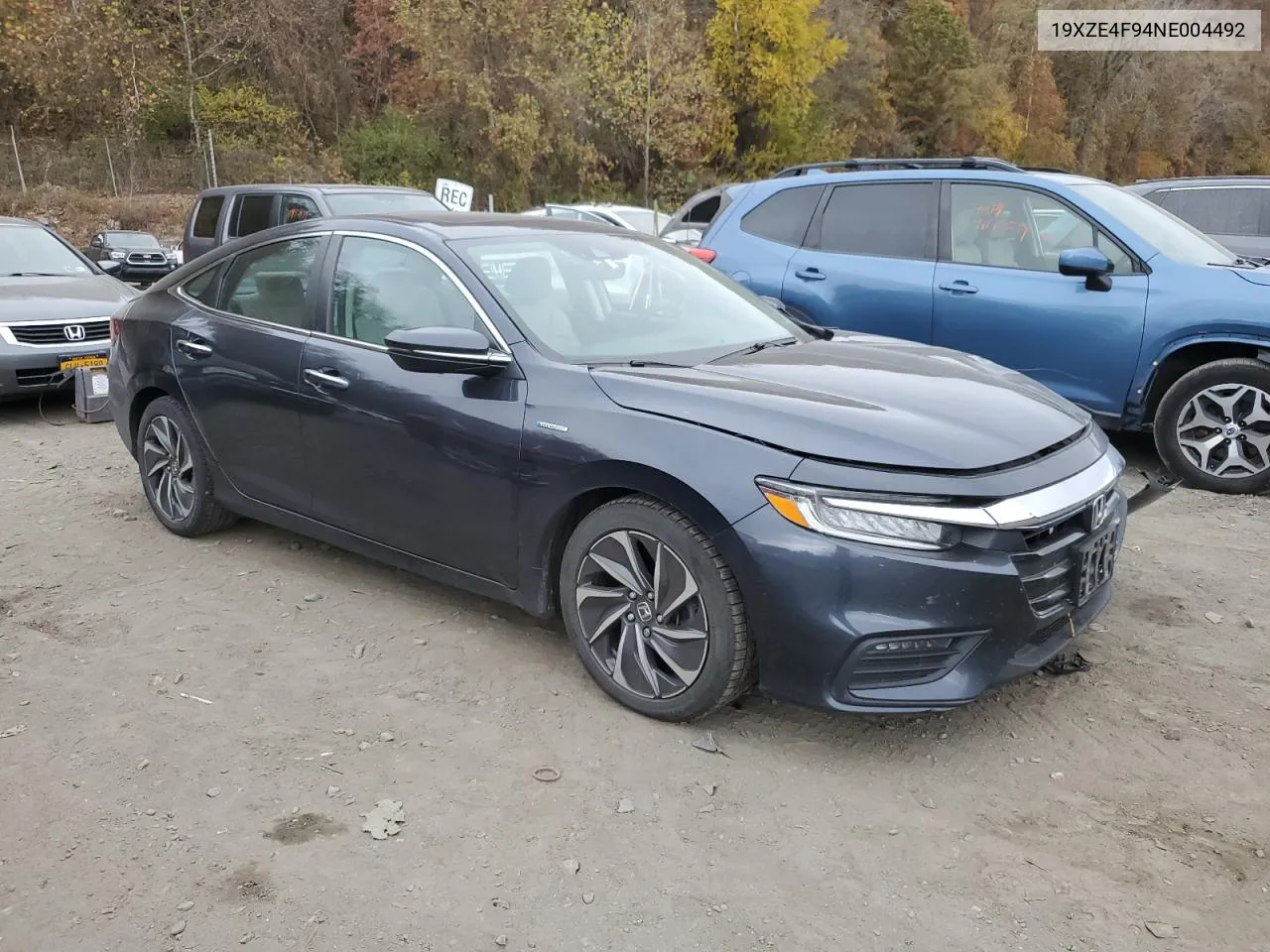 2022 Honda Insight Touring VIN: 19XZE4F94NE004492 Lot: 78144984