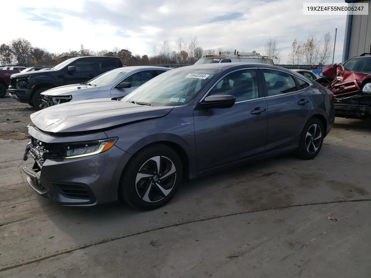 2022 Honda Insight Ex VIN: 19XZE4F55NE006247 Lot: 78640304