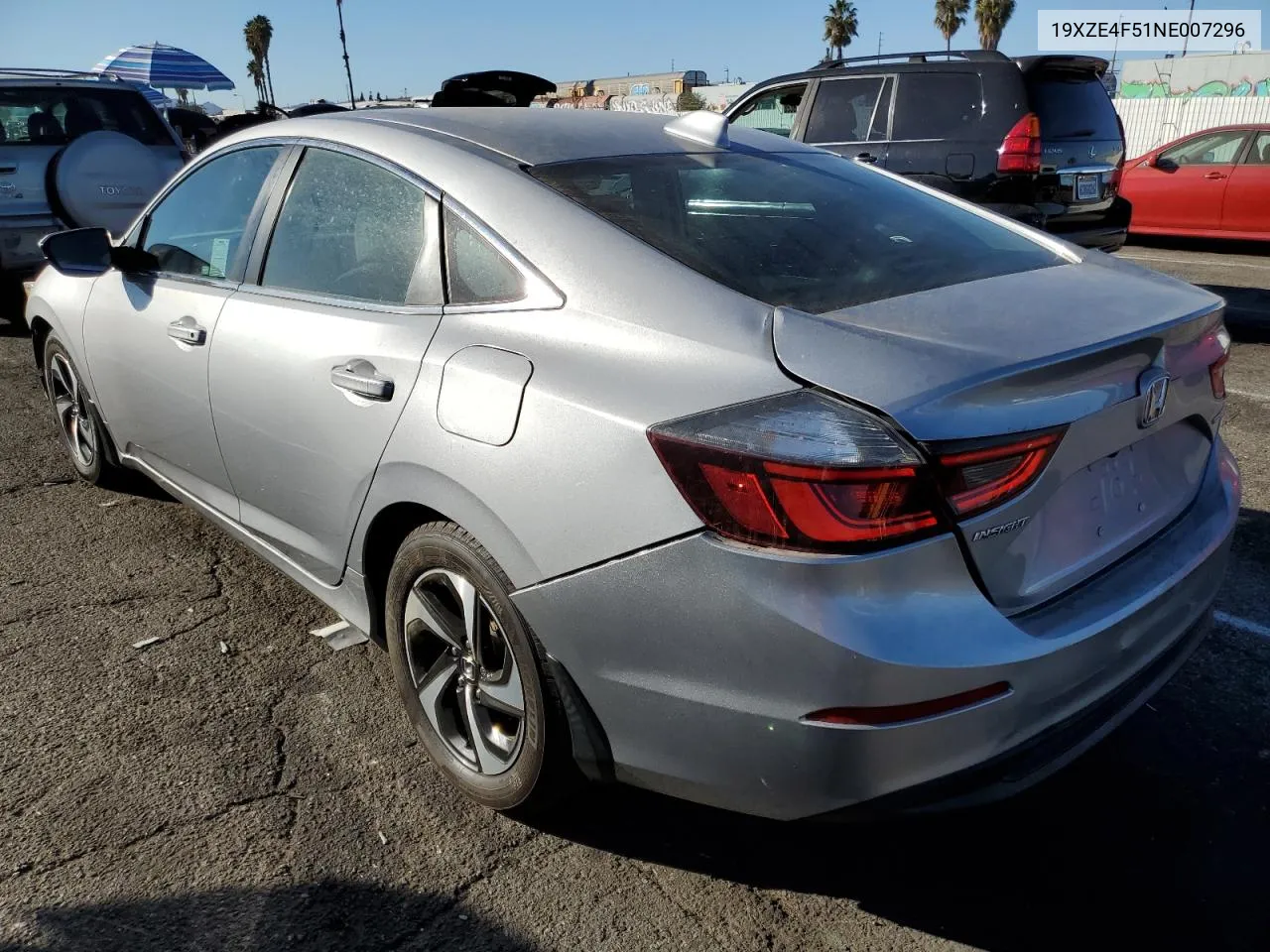 2022 Honda Insight Ex VIN: 19XZE4F51NE007296 Lot: 79115994