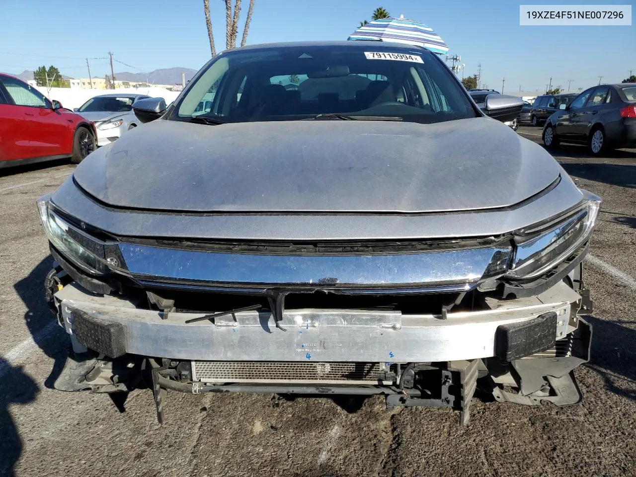 2022 Honda Insight Ex VIN: 19XZE4F51NE007296 Lot: 79115994