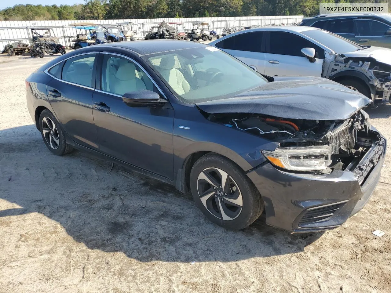 2022 Honda Insight Ex VIN: 19XZE4F5XNE000332 Lot: 79322514