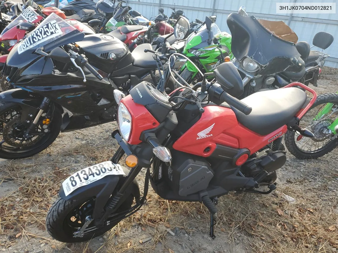 2022 Honda Nva110 B VIN: 3H1JK0704ND012821 Lot: 81343834