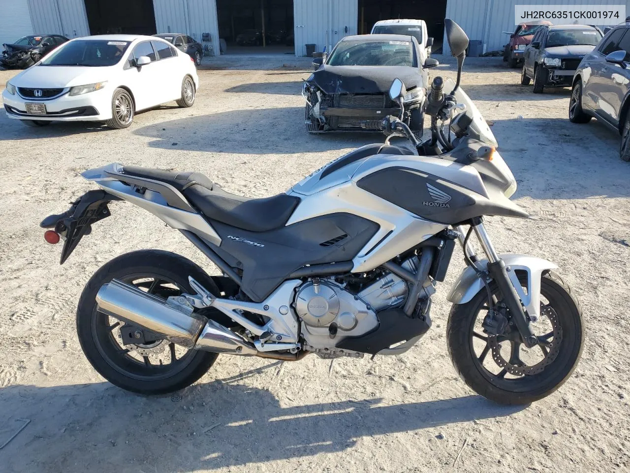 2012 Honda Nc700X VIN: JH2RC6351CK001974 Lot: 78385264