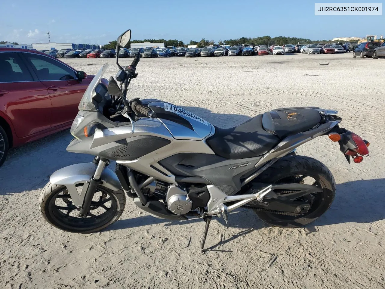 2012 Honda Nc700X VIN: JH2RC6351CK001974 Lot: 78385264