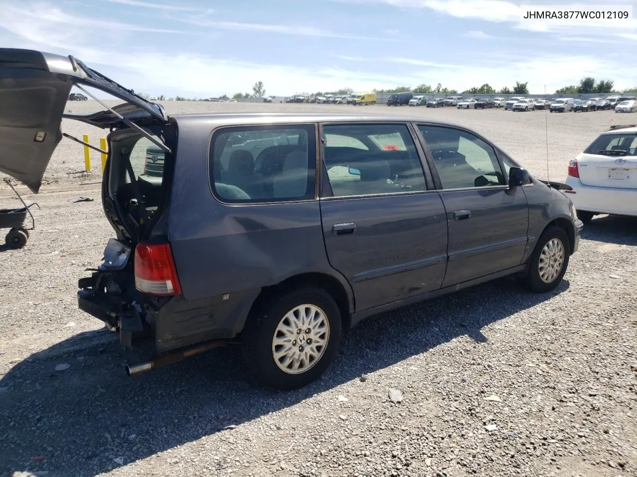 1998 Honda Odyssey Ex VIN: JHMRA3877WC012109 Lot: 61417724