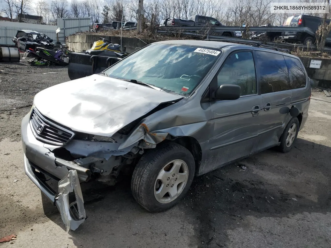 2000 Honda Odyssey Ex VIN: 2HKRL1868YH589312 Lot: 44575404