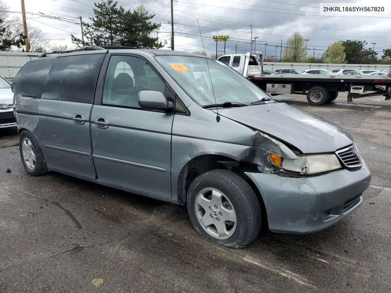 2000 Honda Odyssey Ex VIN: 2HKRL1865YH567820 Lot: 49155164