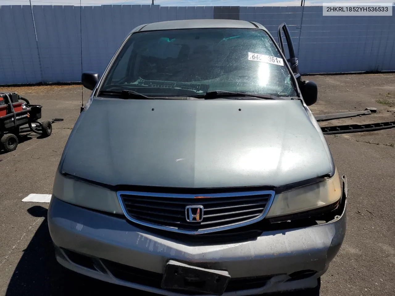 2000 Honda Odyssey Lx VIN: 2HKRL1852YH536533 Lot: 64613364