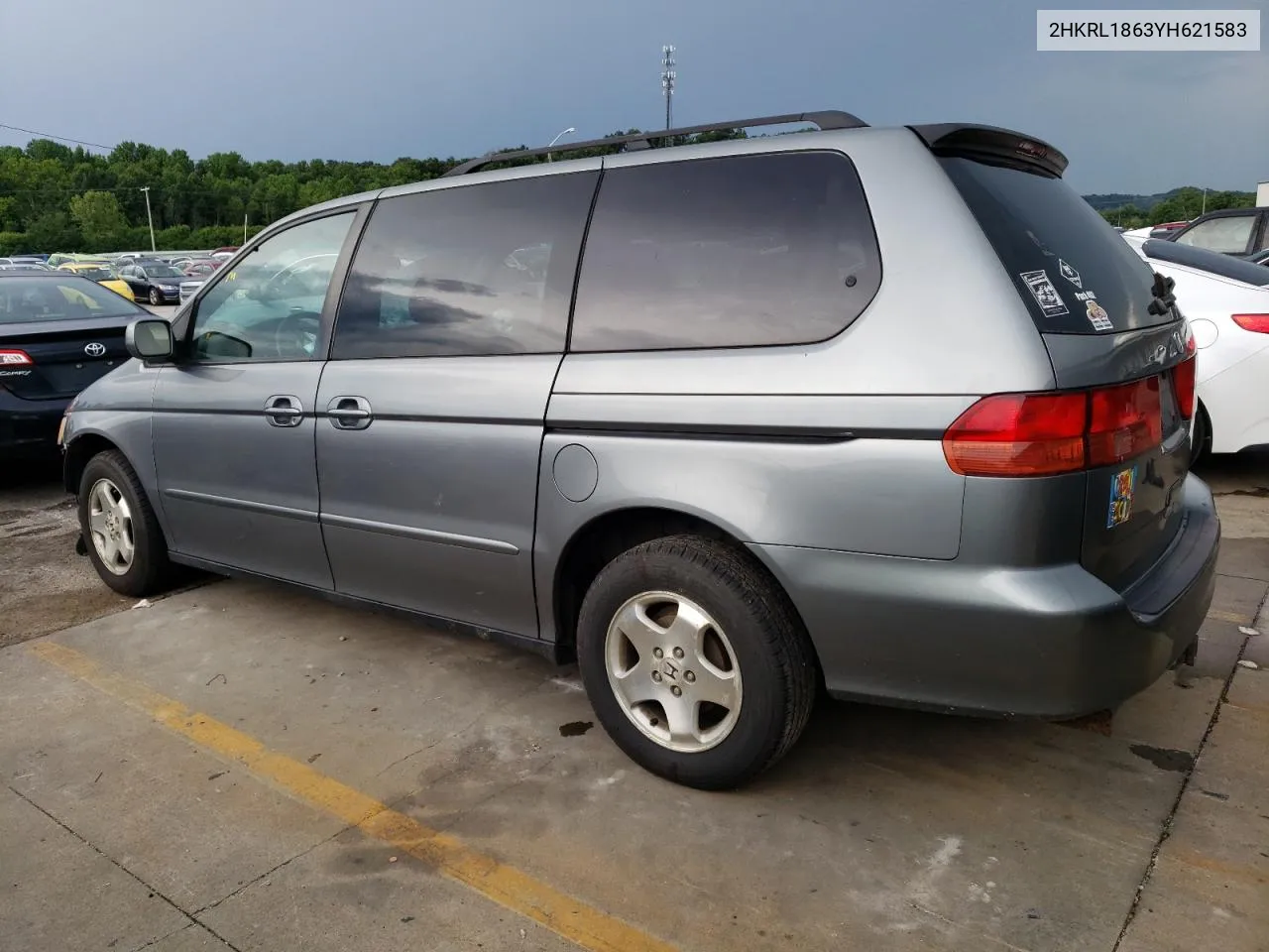 2000 Honda Odyssey Ex VIN: 2HKRL1863YH621583 Lot: 64991414