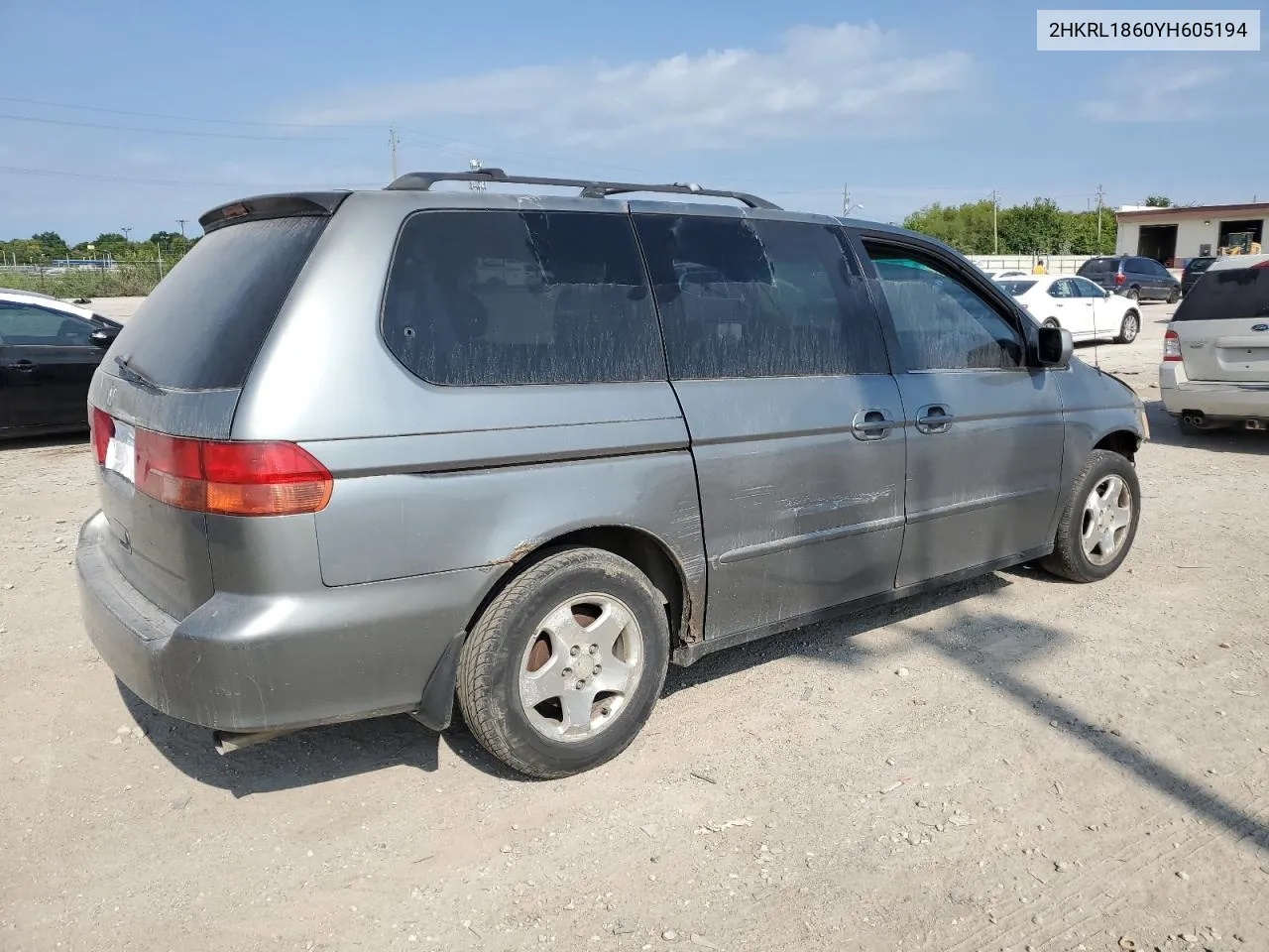 2000 Honda Odyssey Ex VIN: 2HKRL1860YH605194 Lot: 66799954