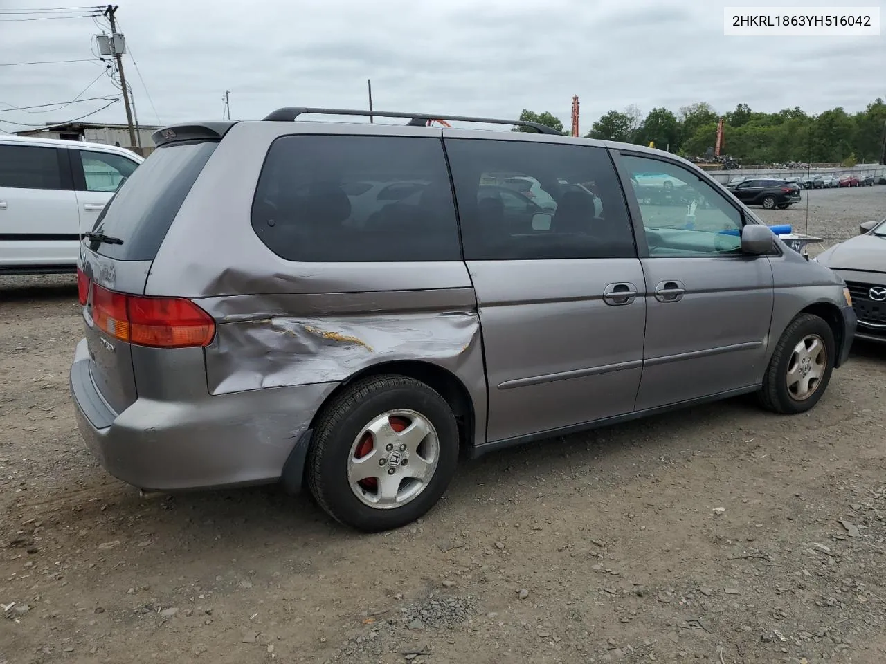 2000 Honda Odyssey Ex VIN: 2HKRL1863YH516042 Lot: 68530594