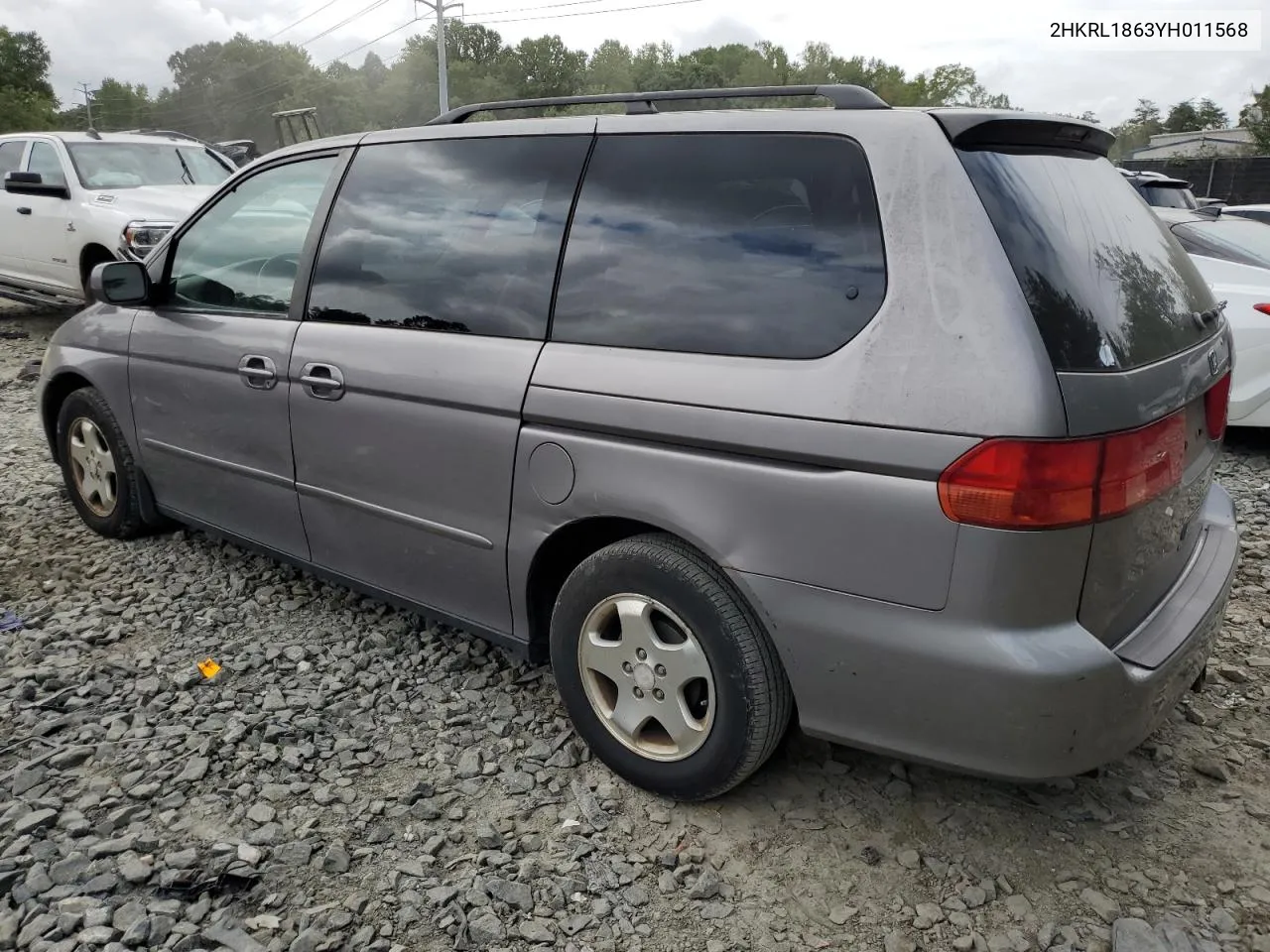 2000 Honda Odyssey Ex VIN: 2HKRL1863YH011568 Lot: 69295224