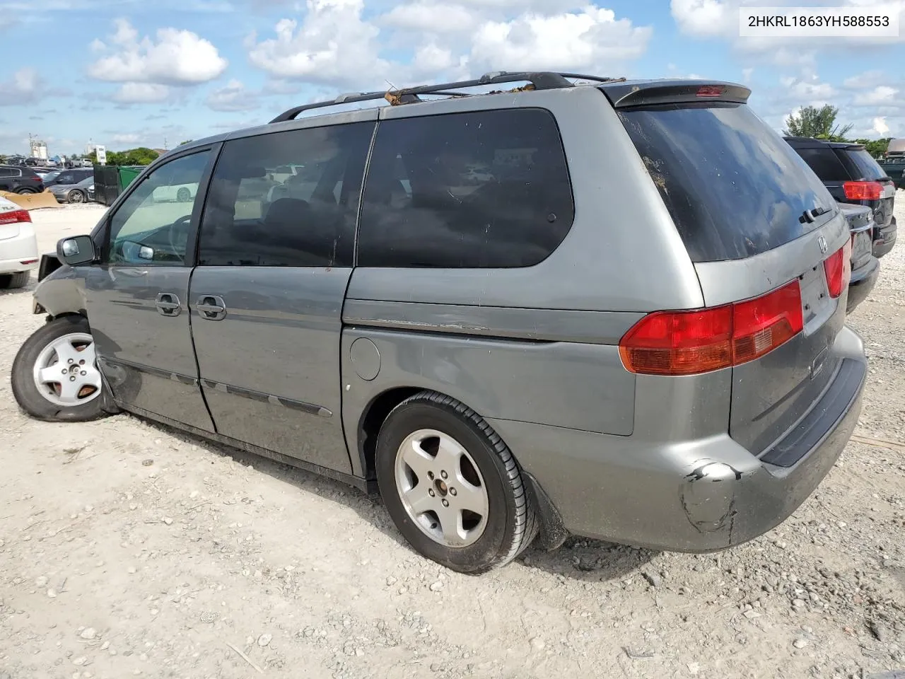 2000 Honda Odyssey Ex VIN: 2HKRL1863YH588553 Lot: 72954184