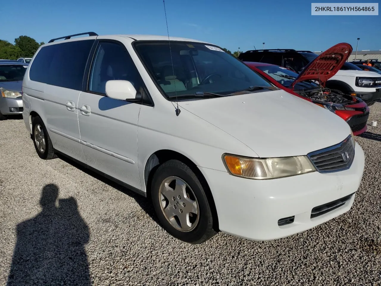 2000 Honda Odyssey Ex VIN: 2HKRL1861YH564865 Lot: 74114704