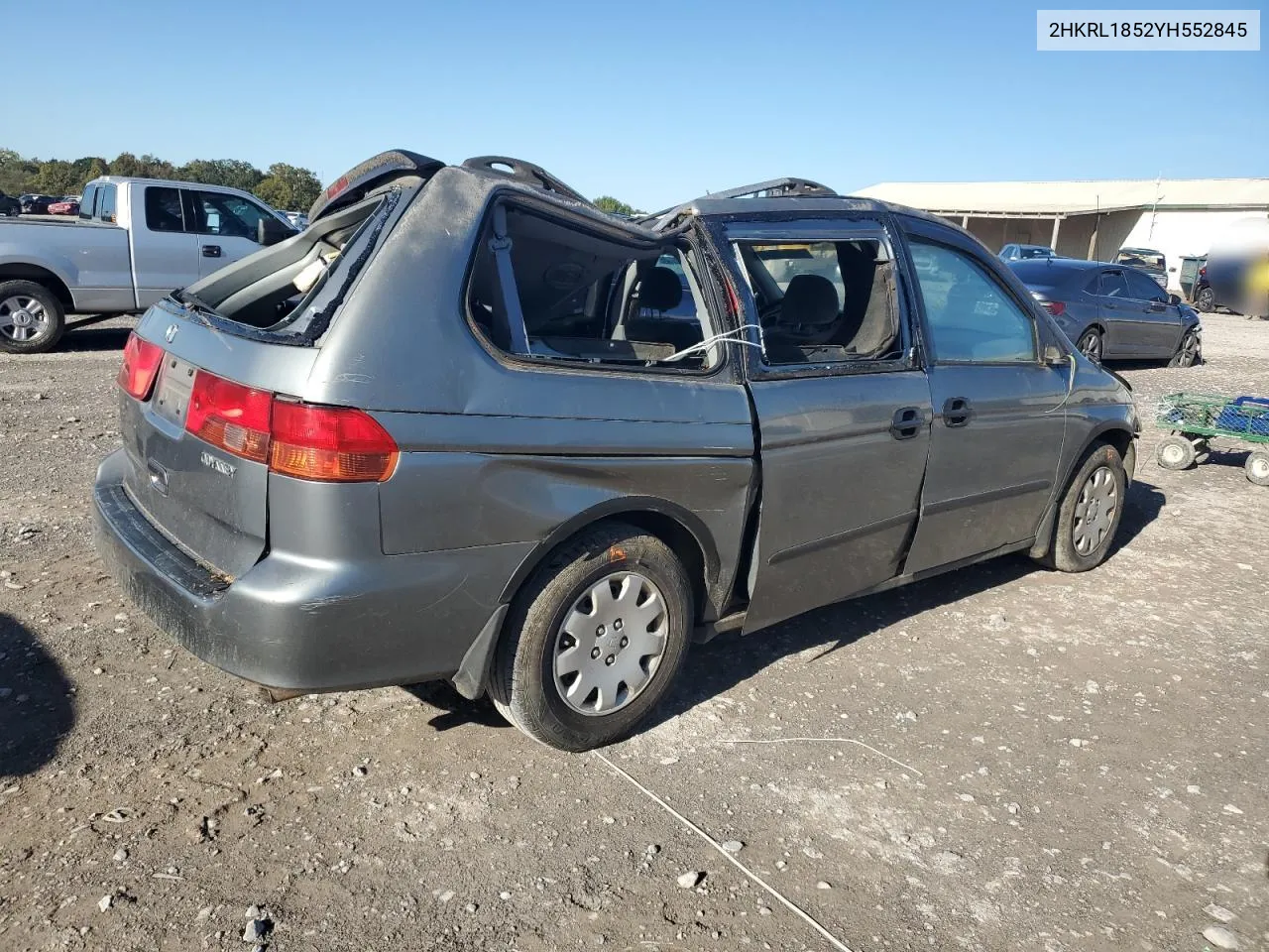 2000 Honda Odyssey Lx VIN: 2HKRL1852YH552845 Lot: 74822224