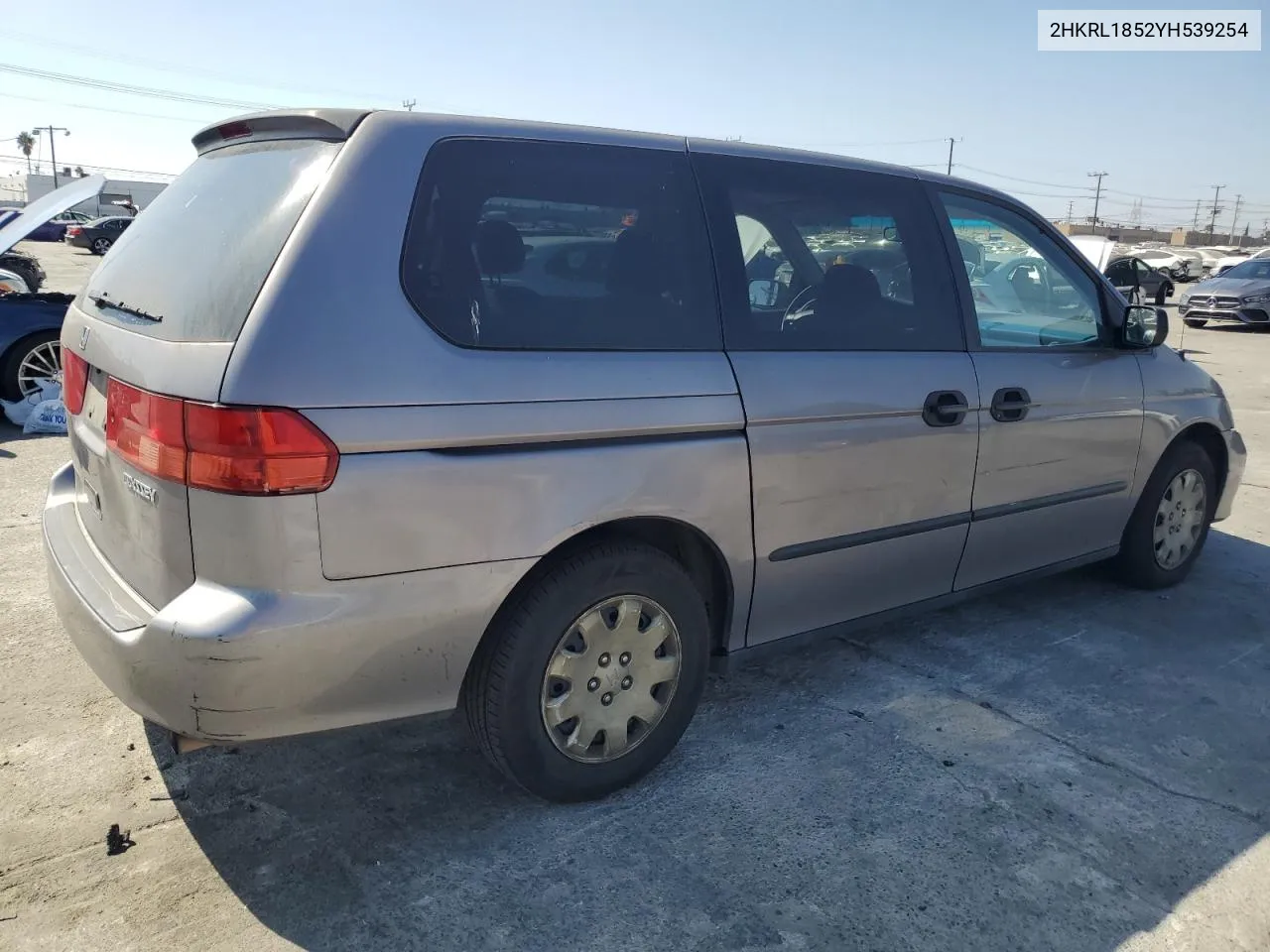 2000 Honda Odyssey Lx VIN: 2HKRL1852YH539254 Lot: 75422554