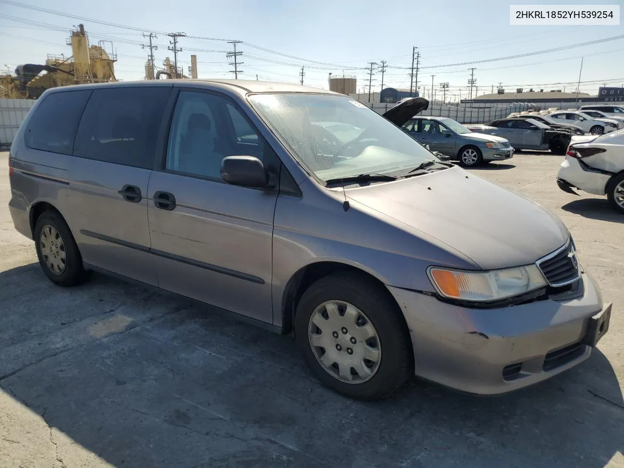 2000 Honda Odyssey Lx VIN: 2HKRL1852YH539254 Lot: 75422554