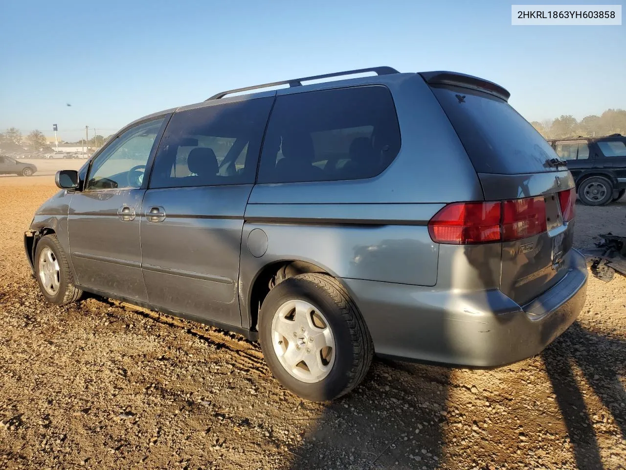 2000 Honda Odyssey Ex VIN: 2HKRL1863YH603858 Lot: 76788494