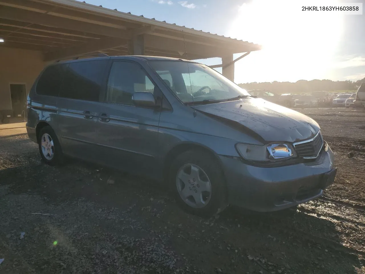 2000 Honda Odyssey Ex VIN: 2HKRL1863YH603858 Lot: 76788494