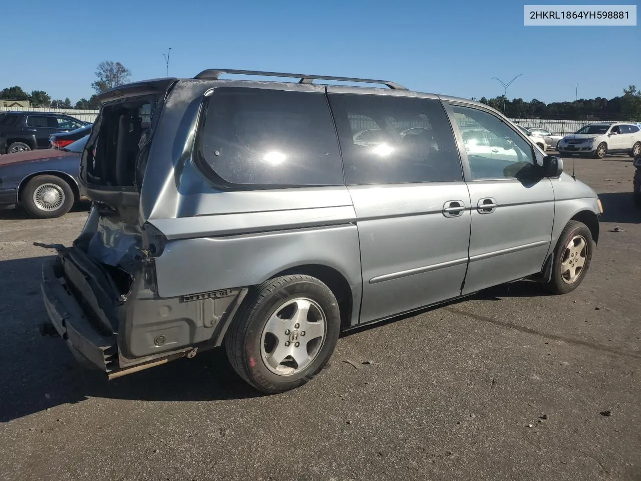 2000 Honda Odyssey Ex VIN: 2HKRL1864YH598881 Lot: 77068074