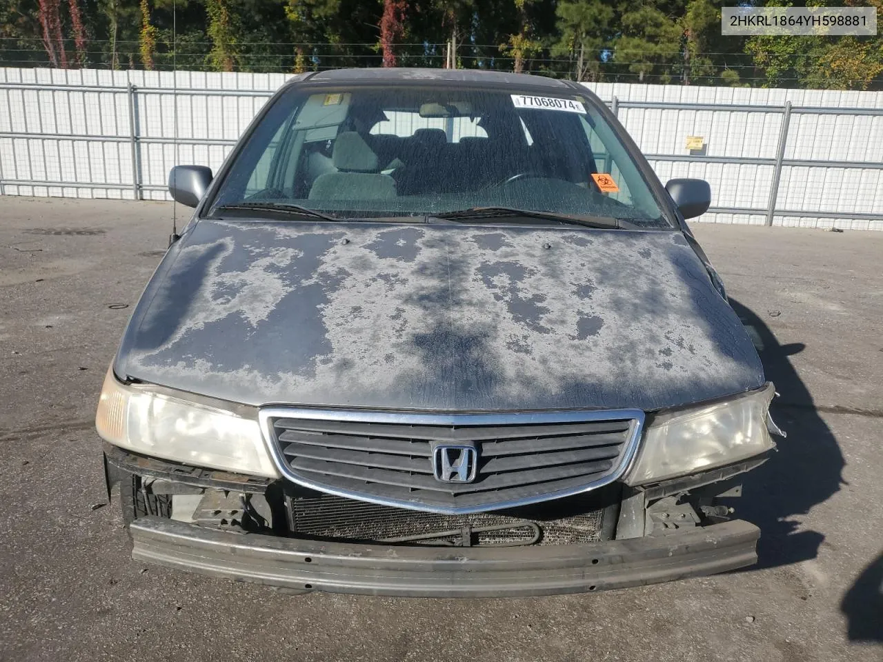 2000 Honda Odyssey Ex VIN: 2HKRL1864YH598881 Lot: 77068074